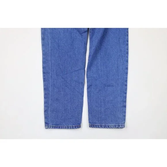 NOS Vintage 90s Streetwear Mens 30x32 Straight Leg Denim Jeans Pants Blue Cotton